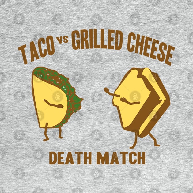 Taco vs Grilled Cheese by Clutch Tees